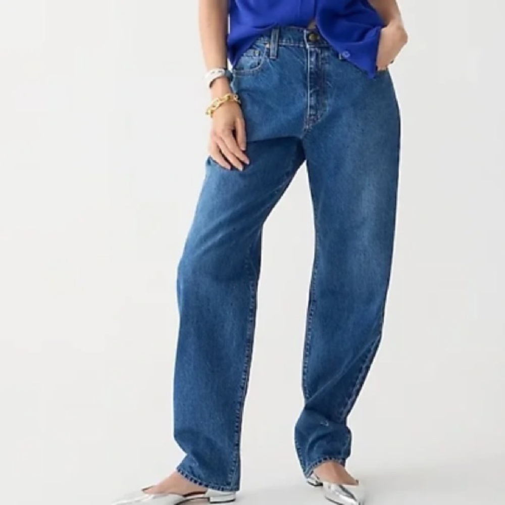 J. Crew Mid-Rise Slouchy Straight Jean